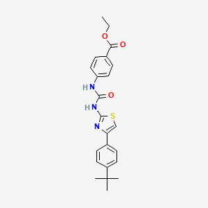Ethyl 4-(3-(4-(4-(tert-butyl)phenyl)thiazol-2-yl)ureido)benzoate