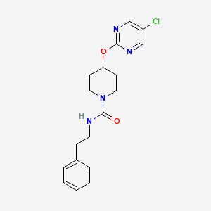 4-(5-Chloropyrimidin-2-yl)oxy-N-(2-phenylethyl)piperidine-1-carboxamide