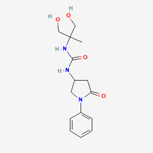 1-(1,3-Dihydroxy-2-methylpropan-2-yl)-3-(5-oxo-1-phenylpyrrolidin-3-yl)urea