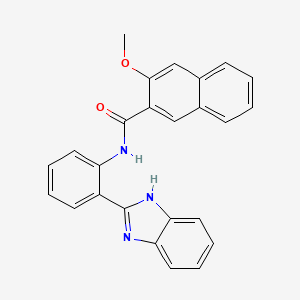 molecular formula C25H19N3O2 B2971823 N-(2-(1H-benzo[d]imidazol-2-yl)phenyl)-3-methoxy-2-naphthamide CAS No. 325978-44-7