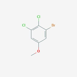 molecular formula C7H5BrCl2O B2971828 1-Bromo-2,3-dichloro-5-methoxybenzene CAS No. 174913-19-0
