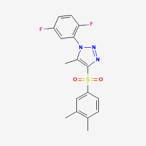 1-(2,5-Difluorophenyl)-4-(3,4-dimethylphenyl)sulfonyl-5-methyltriazole