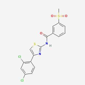 N-(4-(2,4-dichlorophenyl)thiazol-2-yl)-3-(methylsulfonyl)benzamide