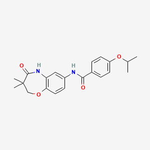 N-(3,3-dimethyl-4-oxo-2,3,4,5-tetrahydrobenzo[b][1,4]oxazepin-7-yl)-4-isopropoxybenzamide