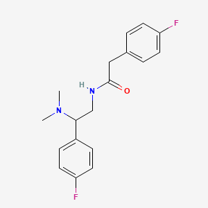 N-(2-(dimethylamino)-2-(4-fluorophenyl)ethyl)-2-(4-fluorophenyl)acetamide