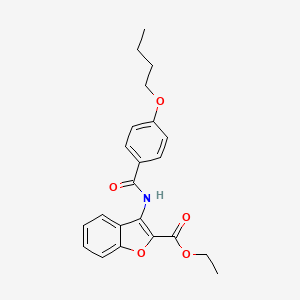 Ethyl 3-(4-butoxybenzamido)benzofuran-2-carboxylate