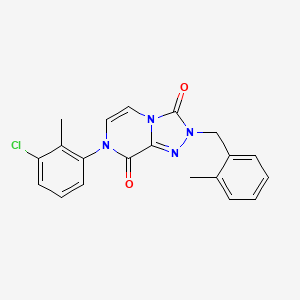 7-(3-chloro-2-methylphenyl)-2-(2-methylbenzyl)-[1,2,4]triazolo[4,3-a]pyrazine-3,8(2H,7H)-dione