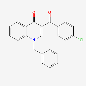 molecular formula C23H16ClNO2 B2971877 1-benzyl-3-(4-chlorobenzoyl)quinolin-4(1H)-one CAS No. 866341-22-2