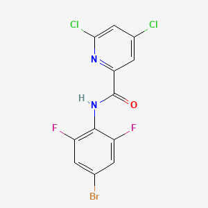 molecular formula C12H5BrCl2F2N2O B2971902 N-(4-bromo-2,6-difluorophenyl)-4,6-dichloropyridine-2-carboxamide CAS No. 1797969-24-4