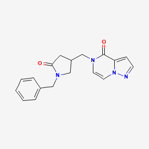 5-[(1-Benzyl-5-oxopyrrolidin-3-yl)methyl]pyrazolo[1,5-a]pyrazin-4-one