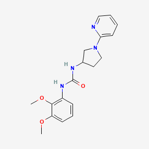 molecular formula C18H22N4O3 B2971919 1-(2,3-Dimethoxyphenyl)-3-(1-(pyridin-2-yl)pyrrolidin-3-yl)urea CAS No. 1795458-42-2