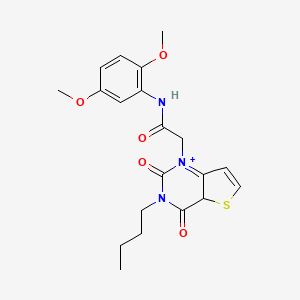 molecular formula C20H23N3O5S B2971921 2-{3-butyl-2,4-dioxo-1H,2H,3H,4H-thieno[3,2-d]pyrimidin-1-yl}-N-(2,5-dimethoxyphenyl)acetamide CAS No. 1252912-27-8