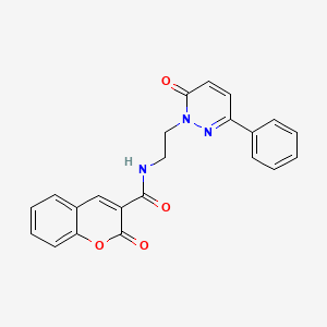 2-oxo-N-(2-(6-oxo-3-phenylpyridazin-1(6H)-yl)ethyl)-2H-chromene-3-carboxamide