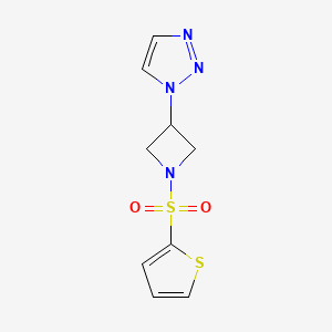 1-(1-(thiophen-2-ylsulfonyl)azetidin-3-yl)-1H-1,2,3-triazole