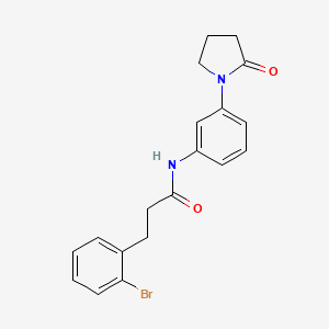 3-(2-bromophenyl)-N-(3-(2-oxopyrrolidin-1-yl)phenyl)propanamide