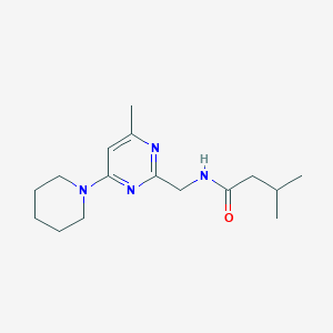 molecular formula C16H26N4O B2971972 3-甲基-N-((4-甲基-6-(哌啶-1-基)嘧啶-2-基)甲基)丁酰胺 CAS No. 1797222-93-5