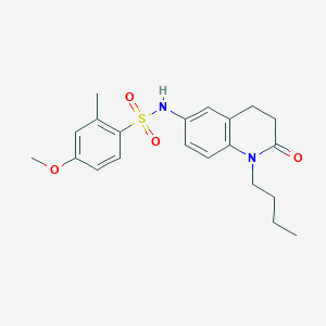 N-(1-butyl-2-oxo-1,2,3,4-tetrahydroquinolin-6-yl)-4-methoxy-2-methylbenzenesulfonamide