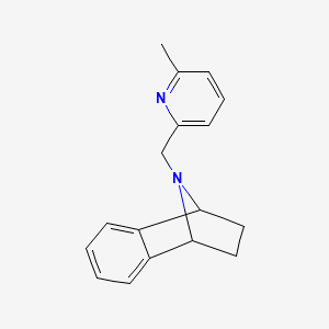 molecular formula C17H18N2 B2971982 9-((6-Methylpyridin-2-yl)methyl)-1,2,3,4-tetrahydro-1,4-epiminonaphthalene CAS No. 2034516-29-3