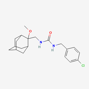 1-[(4-Chlorophenyl)methyl]-3-[(2-methoxyadamantan-2-yl)methyl]urea