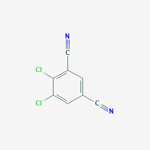 molecular formula C8H2Cl2N2 B2972000 1,2-Dichloro-3,5-dicyanobenzene CAS No. 1202027-02-8