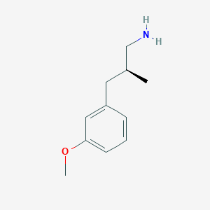 (2S)-3-(3-Methoxyphenyl)-2-methylpropan-1-amine