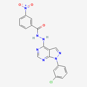 N'-[1-(3-chlorophenyl)-1H-pyrazolo[3,4-d]pyrimidin-4-yl]-3-nitrobenzohydrazide