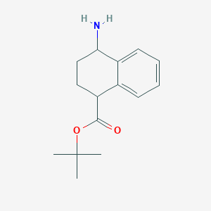 molecular formula C15H21NO2 B2972034 Tert-butyl 4-amino-1,2,3,4-tetrahydronaphthalene-1-carboxylate CAS No. 2248412-67-9