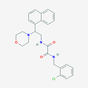 N1-(2-chlorobenzyl)-N2-(2-morpholino-2-(naphthalen-1-yl)ethyl)oxalamide