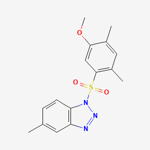 1-(5-Methoxy-2,4-dimethylphenyl)sulfonyl-5-methylbenzotriazole