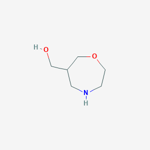 molecular formula C6H13NO2 B2972052 1,4-Oxazepan-6-ylmethanol CAS No. 934832-10-7
