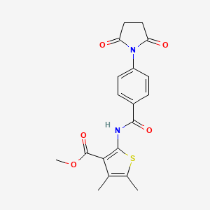 Methyl 2-(4-(2,5-dioxopyrrolidin-1-yl)benzamido)-4,5-dimethylthiophene-3-carboxylate