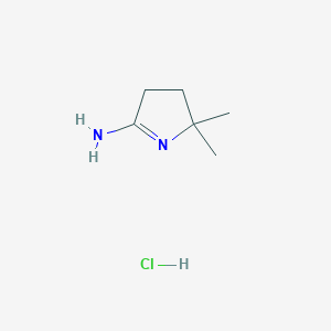 molecular formula C6H13ClN2 B2972054 5,5-Dimethylpyrrolidin-2-imine hydrochloride CAS No. 179684-58-3