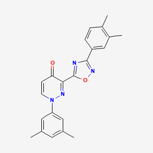 1-(3,5-Dimethylphenyl)-3-[3-(3,4-dimethylphenyl)-1,2,4-oxadiazol-5-yl]-1,4-dihydropyridazin-4-one