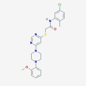 4-[5-(1-benzoylpiperidin-4-yl)-1,2,4-oxadiazol-3-yl]-N-(4-ethylphenyl)benzamide