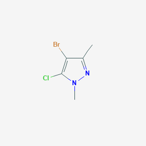 molecular formula C5H6BrClN2 B2972075 4-溴-5-氯-1,3-二甲基-1H-吡唑 CAS No. 29939-06-8