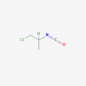 molecular formula C4H6ClNO B2972109 beta-Chloro-isopropyl isocyanate CAS No. 10146-79-9