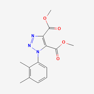 molecular formula C14H15N3O4 B2972140 1-(2,3-二甲基苯基)-1,2,3-三唑-4,5-二甲酸二甲酯 CAS No. 895645-29-1