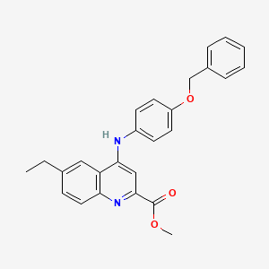 Methyl 4-{[4-(benzyloxy)phenyl]amino}-6-ethylquinoline-2-carboxylate