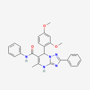 7-(2,4-dimethoxyphenyl)-5-methyl-N,2-diphenyl-4,7-dihydro-[1,2,4]triazolo[1,5-a]pyrimidine-6-carboxamide