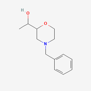 molecular formula C13H19NO2 B2972167 1-(4-Benzylmorpholin-2-yl)ethanol CAS No. 1935427-14-7