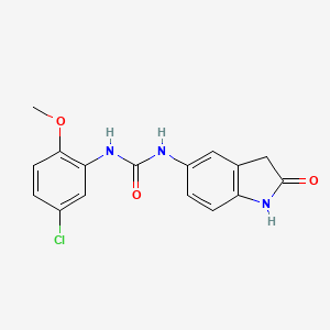 molecular formula C16H14ClN3O3 B2972204 1-(5-Chloro-2-methoxyphenyl)-3-(2-oxoindolin-5-yl)urea CAS No. 1171783-69-9