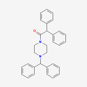 molecular formula C31H30N2O B2972206 1-(4-(Diphenylmethyl)piperazinyl)-2,2-diphenylethan-1-one CAS No. 48230-15-5