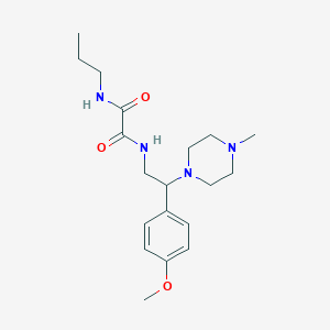 N1-(2-(4-methoxyphenyl)-2-(4-methylpiperazin-1-yl)ethyl)-N2-propyloxalamide