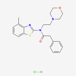 N-(4-methylbenzo[d]thiazol-2-yl)-N-(2-morpholinoethyl)-2-phenylacetamide hydrochloride