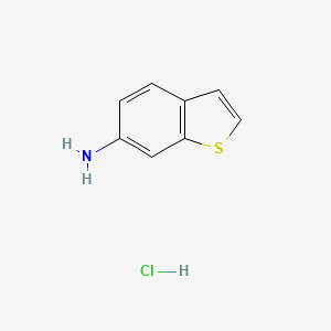 molecular formula C8H8ClNS B2972242 苯并[b]噻吩-6-胺盐酸盐 CAS No. 1620293-23-3