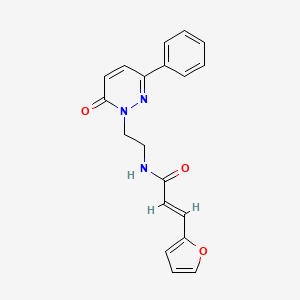 B2972250 (E)-3-(furan-2-yl)-N-(2-(6-oxo-3-phenylpyridazin-1(6H)-yl)ethyl)acrylamide CAS No. 1226488-01-2