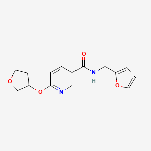 B2972261 N-(furan-2-ylmethyl)-6-((tetrahydrofuran-3-yl)oxy)nicotinamide CAS No. 2034270-80-7