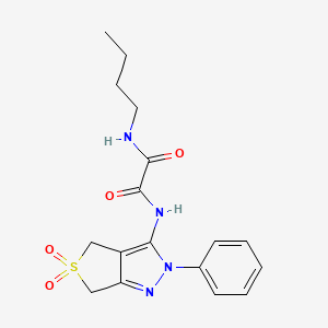 N1-butyl-N2-(5,5-dioxido-2-phenyl-4,6-dihydro-2H-thieno[3,4-c]pyrazol-3-yl)oxalamide