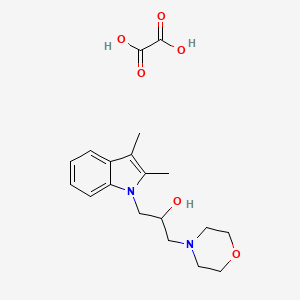 molecular formula C19H26N2O6 B2972306 1-(2,3-dimethyl-1H-indol-1-yl)-3-morpholinopropan-2-ol oxalate CAS No. 1164530-88-4