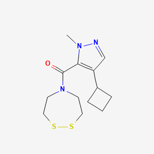 (4-Cyclobutyl-2-methylpyrazol-3-yl)-(1,2,5-dithiazepan-5-yl)methanone